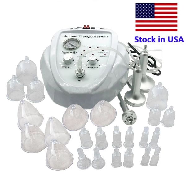 Stock negli USA Nuova inserzione Busto Enhancer Massaggio sottovuoto Terapia Pompa di ingrandimento Sollevamento Cura del seno Massaggiatore Coppa Macchina per modellare il corpo