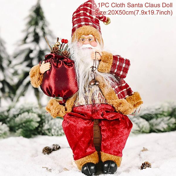 

fengrise santa claus doll ornaments merry christmas decor for home xmas gifts christmas table decor navidad 2020 new year 2021 wmtdza