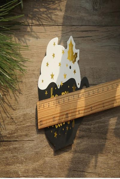 

30 шт. счастливого рождества золотое дерево снеговик кубок радости дизайн карты подарок поздравительные открытки теги подарочные карты парти