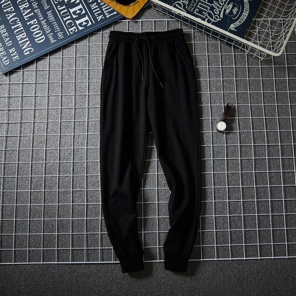 

summer pantalones hombre cotton loose pants streetwear ropa hombre sport joggers pants casual pantalon underwear plus size 3xl, Black
