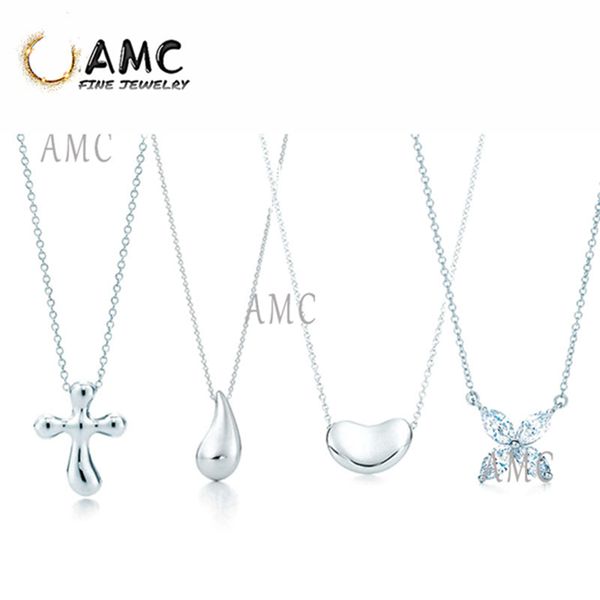 

tf fashion classic sterling silver necklaces supplies micro pave zircon cross square love flower personality necklace for women girl christm