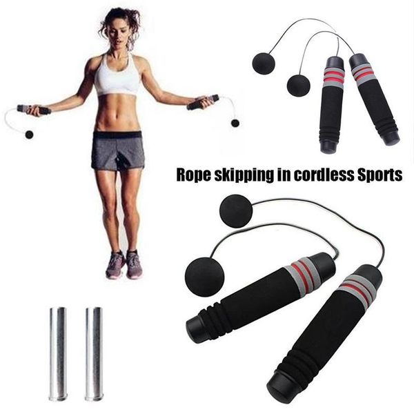 

jump ropes 1 pair portable cordless rope bearing skipping sports fitness home exercise pvc outdoor accessories 2021