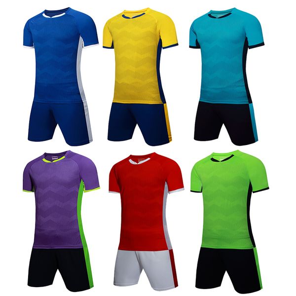 

2021 men soccer jersey short sleeve soccer shirts football uniforms shirt+shorts --s070108, Black;yellow