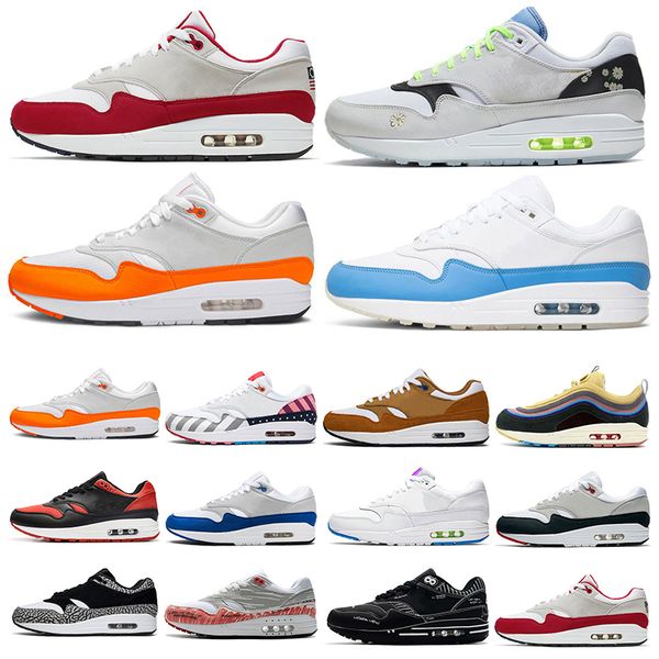 

1 87 running shoes men women des chaussures daisy cny magma orange evergreen aura sean wotherspoon 1s 87s mens trainers sports sneakers v5d6, White;red