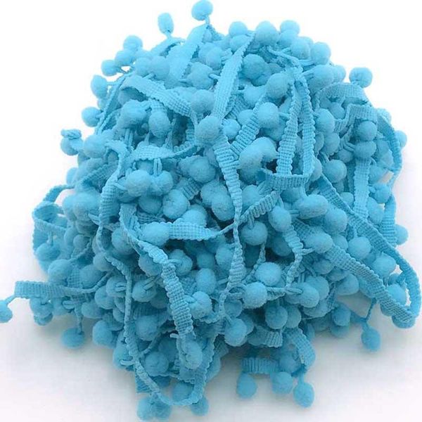 

20yards diy accessories color pompom small ball cotton bohemian tassel trimming fringes for sewing clothes curtains decoration h jllikf