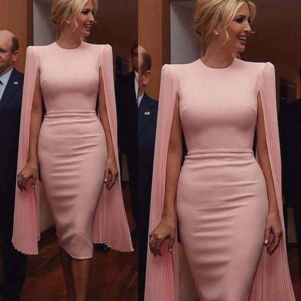 

sheath pink mother of the bride dresses with wraps jewel neck mother's dress knee length short formal guest party gowns, Black;red