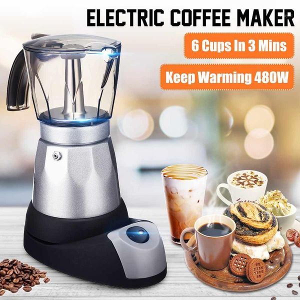 

coffee roasters 480w 220v espresso italian mocha maker percolators electric moka pot eu plug portable maker1