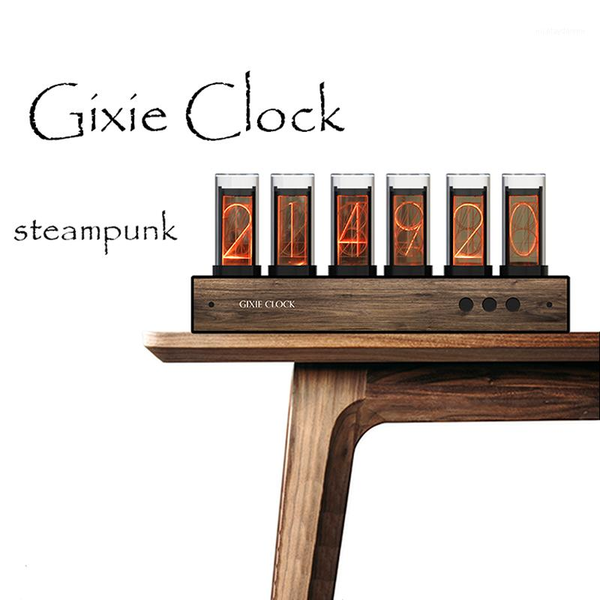 

desk & table clocks gixie glow light analog tube clock retro led color change super bright digital1