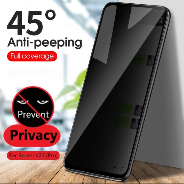 Anti-Spion-Glas für Redmi-K20-Datenschutz-Bildschirmschutzfolie für Xiaomi Redmi K20 pro Glas