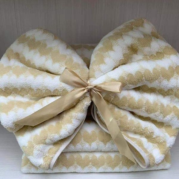 

towel love coral fleece towel, soft absorbent household daily face gift