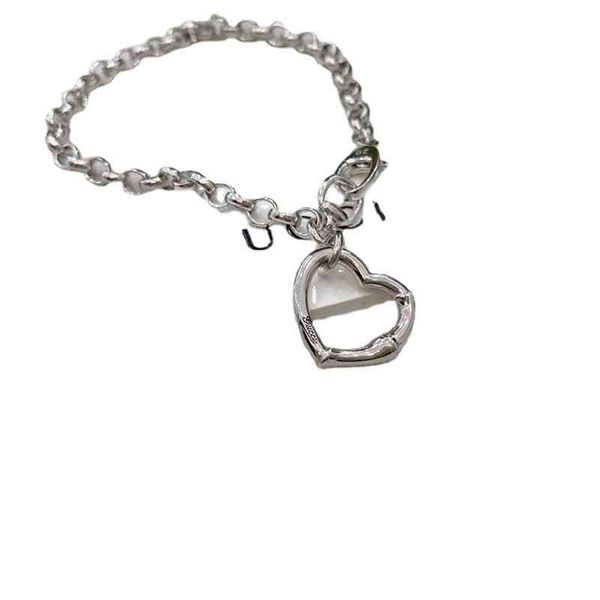 

new 925 silver interlocking love pendant bracelet for men and women exclusive design jewel, Golden;silver