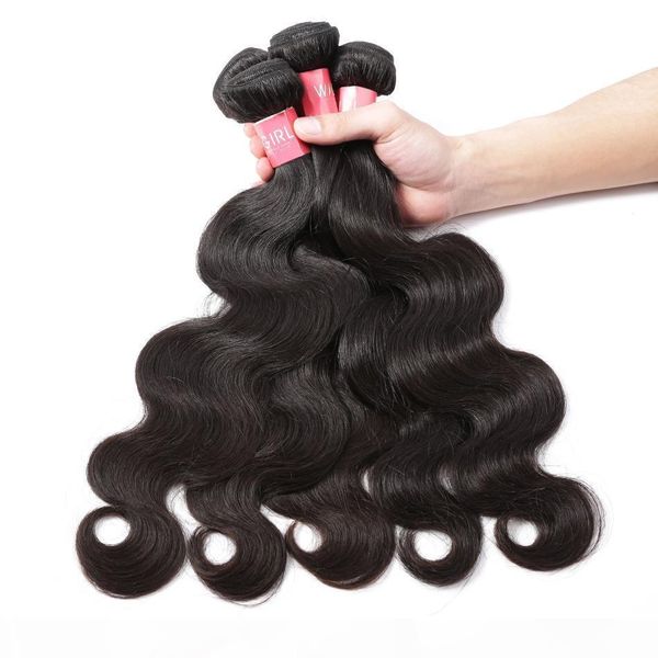 

peruvian weave bundles body wave human hair 3 bundles natural color raw virgin hair, Black;brown
