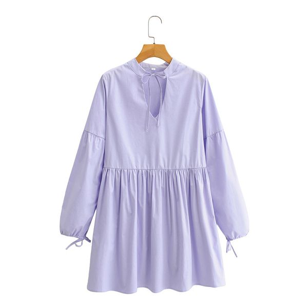 

autumn fashion new purple loose long sleeve dress, Black;gray