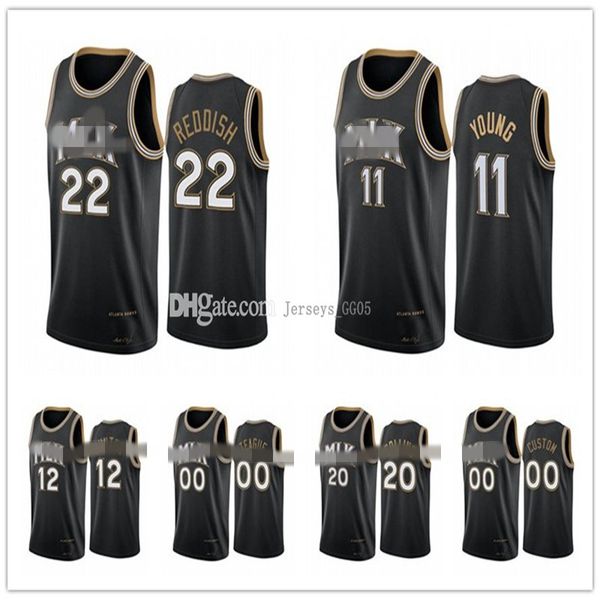 

atlanta\rhawks\rmen women youth\rnba trae young cam reddish 2020-21 reddish honor dr. king mlk city jersey basketball, Black;red
