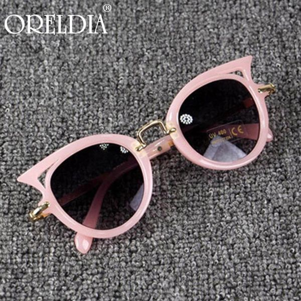 

sunglasses 2021 latest kids girl brand designer cat eye glasses boy gradient color lens cute shade uv400, White;black