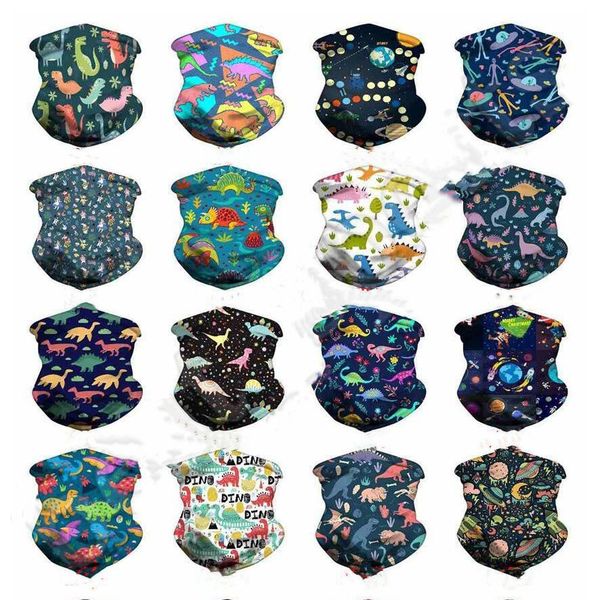 

bandana masks face mask cartoon kids child dinosaur flamingo outdoor cycling magic scarf headband neck gaiter balaclava turban ahc555