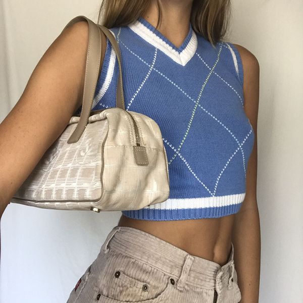 

sweater women autumn winter knitted crop fashion knitting tank sleeveless body casual outerwear sweater vest y201128, White;black