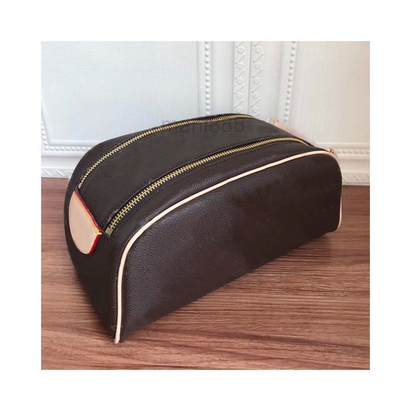 

women cosmetic bag canvas leather clutch bag lady handbag double zipper purse fashion hand old flower toiletry makeup bags high quality
