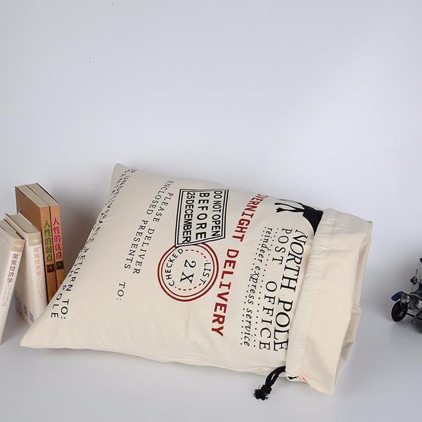 

factorymp3osacks heavy canvas cotton drawstring organic santa large gift bags personalized festival party christmas decoration fy42