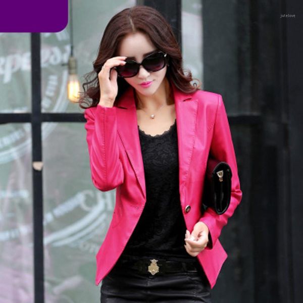 

autumn women new 2020 women's faux leather jackets and coats casual ladies short jacket plus size coat wuj00791, Black