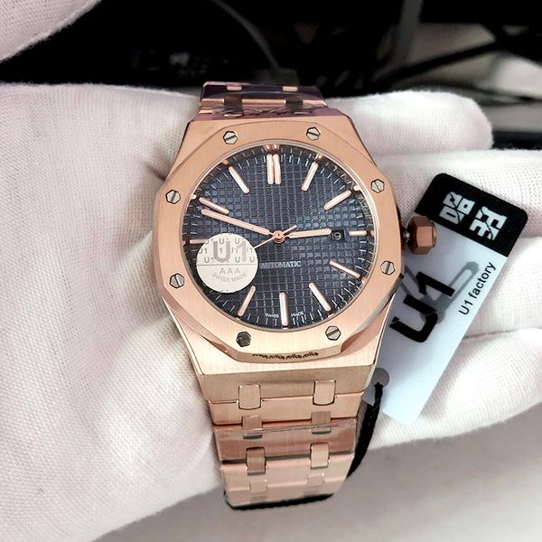 

watchbr-u1 41mm mens watch 33mm womens automatic mechanical watches luminous waterproof stainless steel strap business diamond watches, Slivery;brown