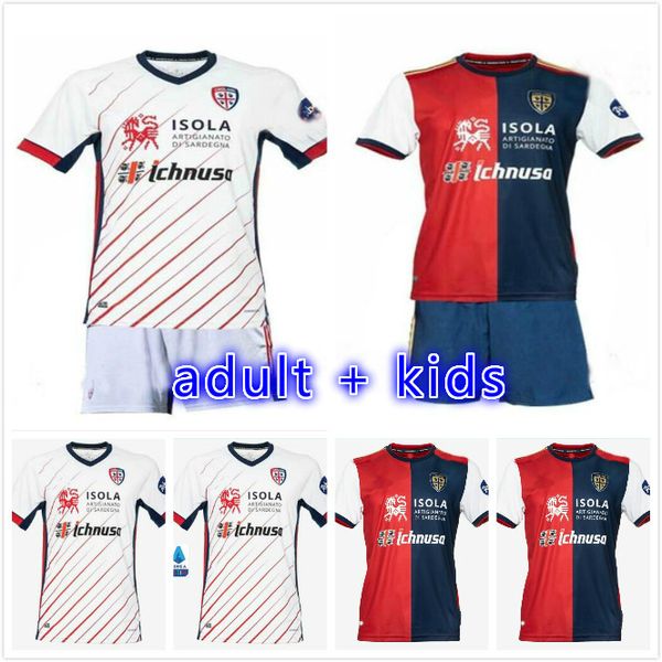

взрослые kids kit 2021 cagliari calcio soccer jersey home joao pedro nandez cerri 20/21 мужчины футбольные рубашки выгодные вспомогательные, Black