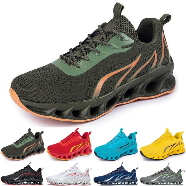 

new men running shoes athletic black white outdoor breathable mens trainers sports sneakers runners size 40-45 color14, White;red