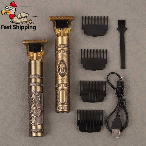 

t9 electric hair clipper rechargeable shaver beard trimmer professional men cutting machine barber usb cordless 220119