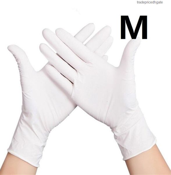 

rubber 100pcs/lot household food wholesale thick non-slip grade laboratory blue disposable nitrile gloves 87mgm
