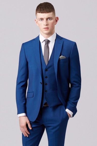 

blue mens groom wedding suits tuxedos man suits blazer business prom custom made bespoke a056, White;black