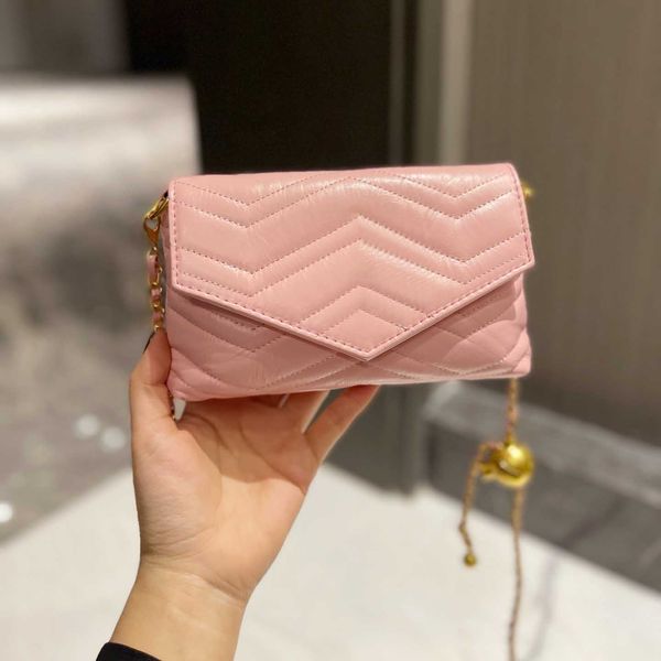 

fashion shoulder bag love heart back wave pattern ball chain crossbody bag satchel handbags clutch purse classic lady leather tote bags 3col