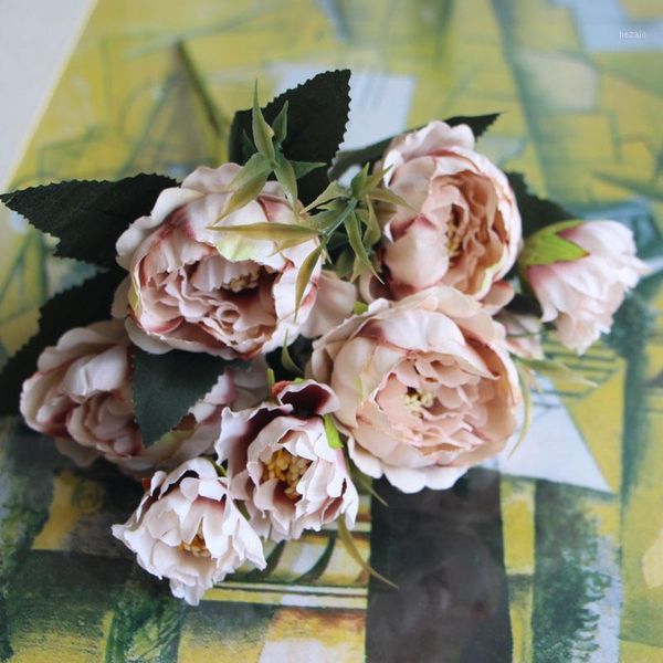 

classic european style artificial flowers peony bouquet for wedding l decor1