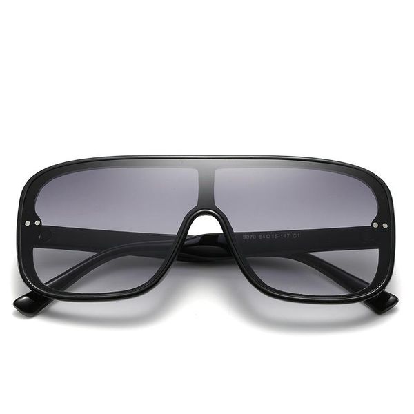 

sunglasses 2021 oversized one piece shield women big frame clear lens shiny sun glasses female retro shades fml, White;black