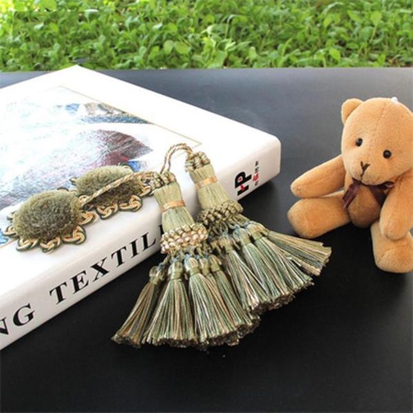 

1pc polyester flower curtain tieback room accessories curtains tassels fringe green hanging pendant diy small tassel hang balls h qyljfr