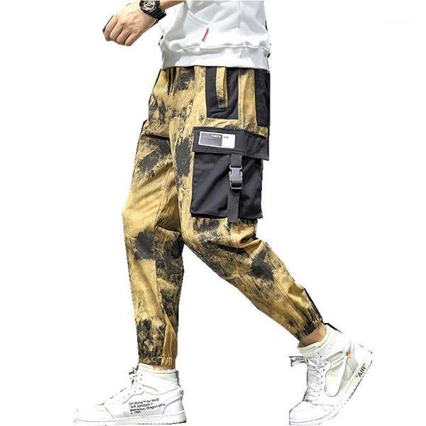 

new mens pants camouflage sweatpants elastic waist fitness workout trousers male casual fashion joggers sportswear1, Black