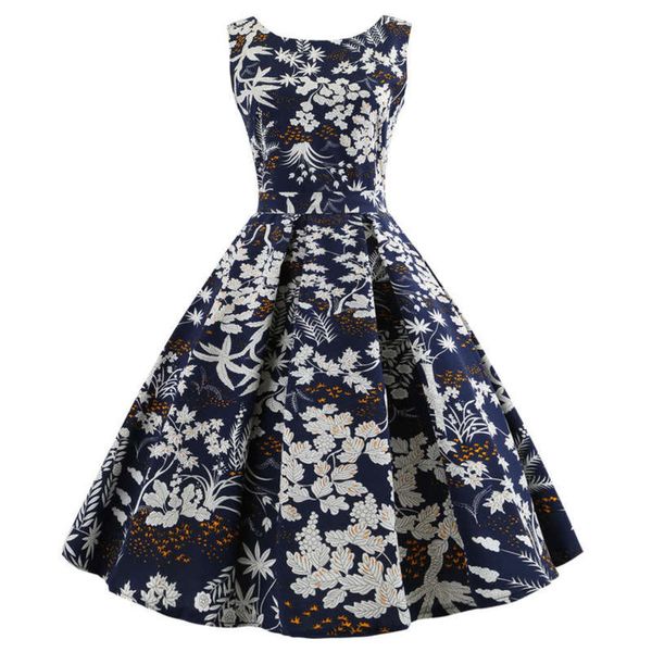 

large women's style sleeveless swing hepburn skirt slim dress, Black;gray