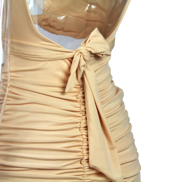 

womens fashion dresssling strap backless openwork dress az2y, Black;gray