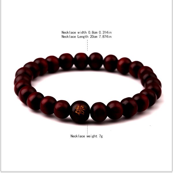 

bracelets hip hop sandalwood men wood beads buddhist buddha meditation prayer bead bracelet wooden jewelry young manxq7g, Black