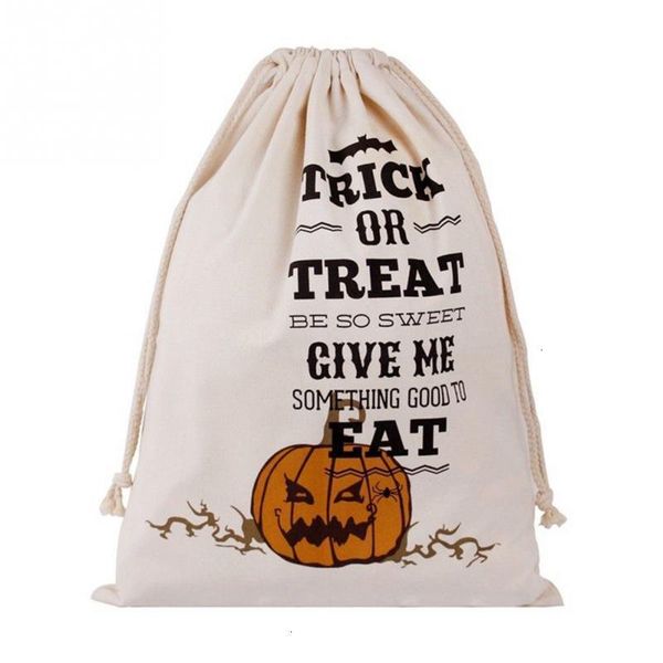 

spider trick or treat bags cartoon pumpkin witch decor sacks canvas for kids halloween candy buckets bag