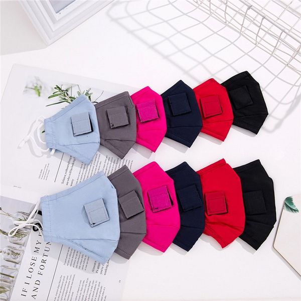 

adults kids cotton face drinking with hole for straw reusable washable dustproof mask outdoor mouth cover masks