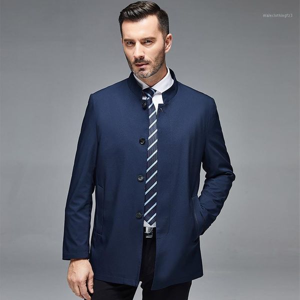 

men's jackets 8907 men's clothing business casual daddy clothes leading cadres middle-aged spring and autumn mens coats1, Black;brown