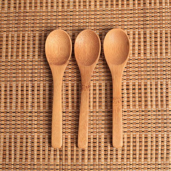 

wooden jam spoon baby honey spoon coffee spoon new delicate kitchen using condiment small 12.8*3cm