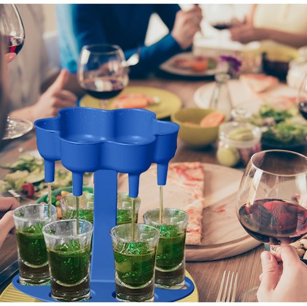 

6 стеклянный дозатор и держатель держатель caddy dispenser dispenser party подарки питьевые игры снятые очки получить вечеринку началась быс