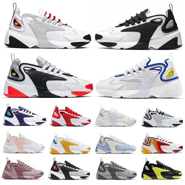 

popular 2021 m2k tekno zoom 2k running shoes white multi grey outdoor platform sneakers mens trainers 36-45, White;red