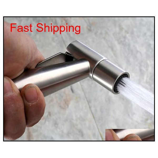

lead sus304 stainless steel shattaf toilet bidet spray hand held portable bidet shower brushed nickel ha jllkho garden_light
