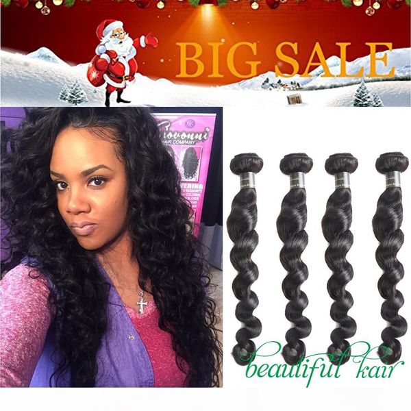 

brazilian virgin loose wave hair bundles unprocessed water natural deep wave afro kinky curly remy human hair dyeable, Black
