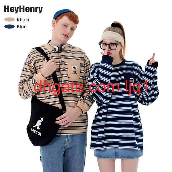 

new long sleeve round neck t-shirt for men and women in spring, White;black