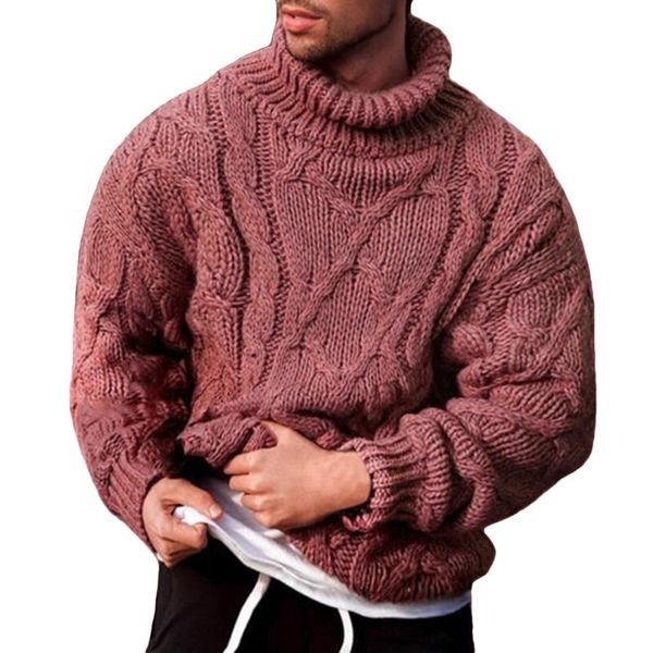 

men's sweaters winter sweater turtleneck solid long sleeve warm twist knitted male high neck men clothing casual pullover, White;black