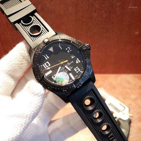 

wristwatches men watches miyota movement 44mm 316l stainless steel watchcase luxury blackbird reconnaissance aircraft1, Slivery;brown