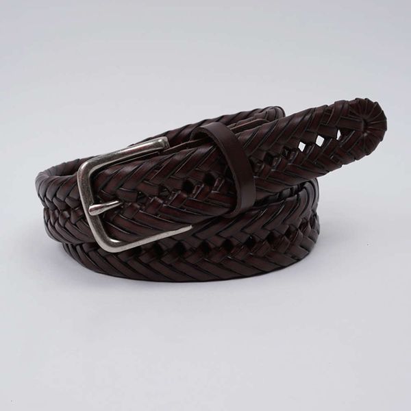 

new british fashion business leisure knitting belt for men, Black;brown